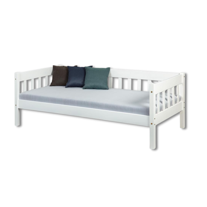 Lit avec sommier 90x200 cm Sintro blanc