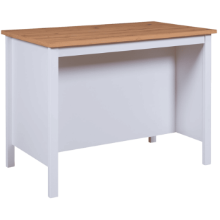 Ilot Julina blanc/chêne artisan