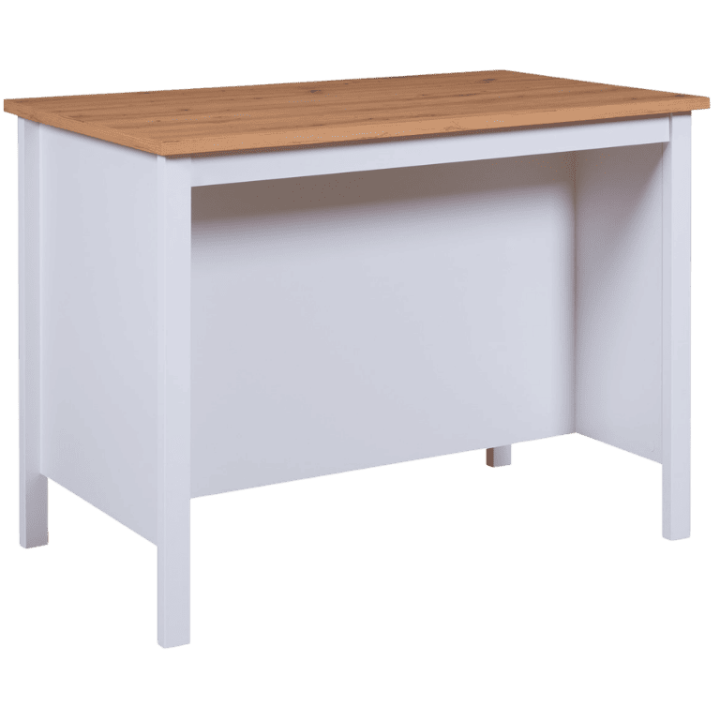 Ilot Julina blanc/chêne artisan