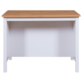Ilot Julina blanc/chêne artisan