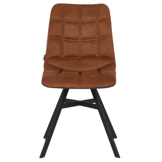 Chaise Nynke cognac / graphite