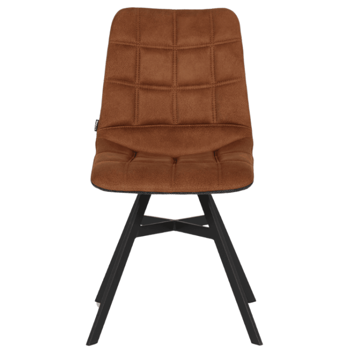 Chaise Nynke cognac / graphite