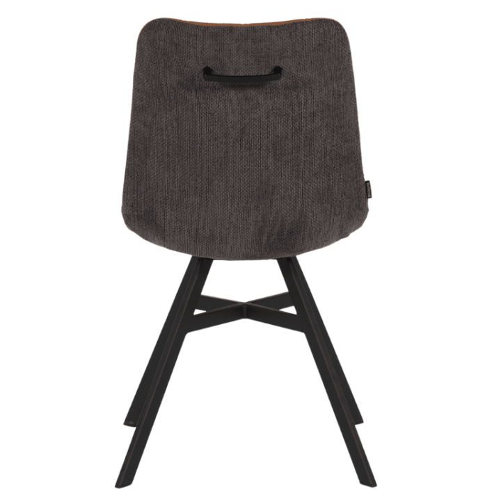 Chaise Nynke cognac / graphite