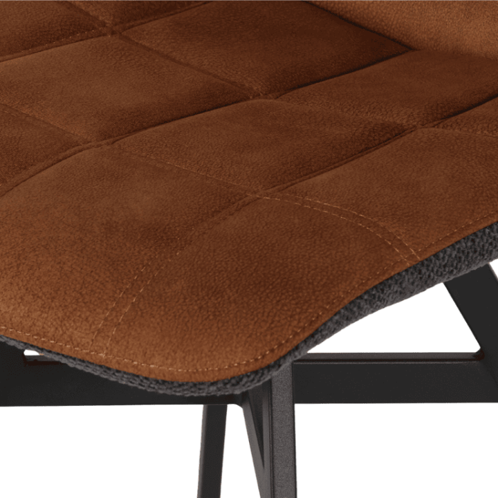 Chaise Nynke cognac / graphite