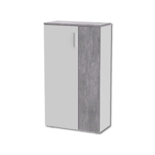 Armoire à chaussures Boots blanc/béton