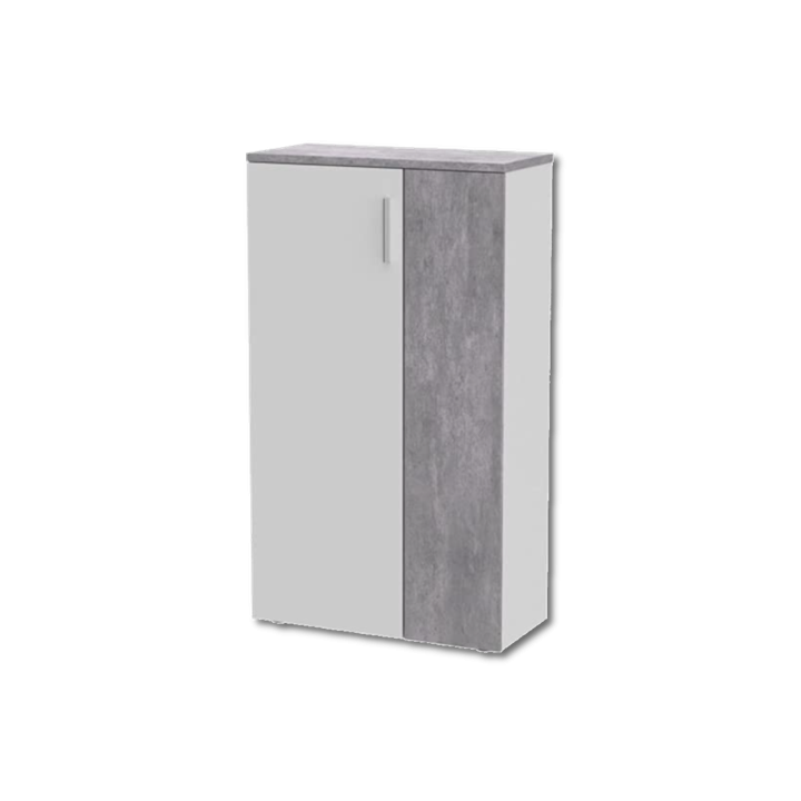 Armoire à chaussures Boots blanc/béton