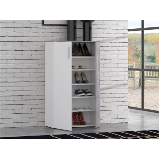 Armoire à chaussures Boots blanc/béton