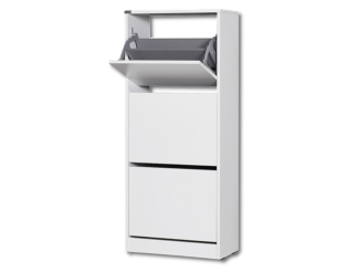 Meuble à chaussures SHC-330-BB-1 blanc