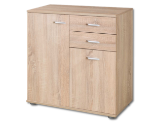Commode 2T/2P Mike chêne sonoma