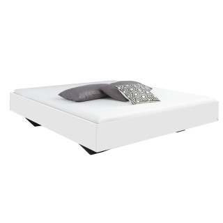 Cadre de lit blanc mat 180 cm x 200 cm Phoenix