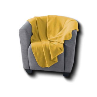 Plaid Milou jaune