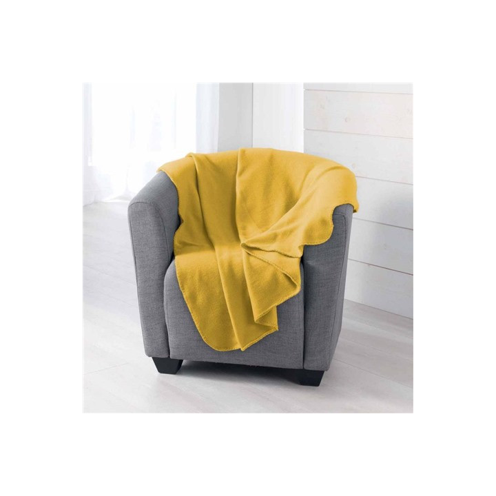 Plaid Milou jaune