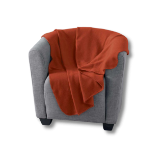 Plaid Milou terracotta