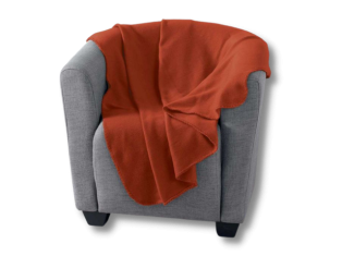 Plaid Milou terracotta