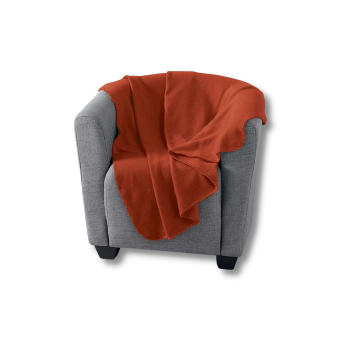Plaid Milou terracotta
