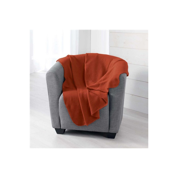 Plaid Milou terracotta