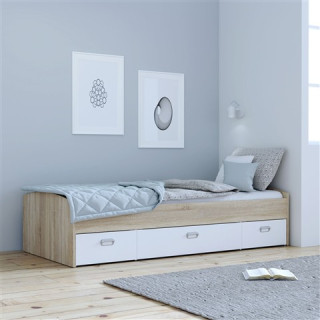 Lit 90x200 Mia chêne sonoma