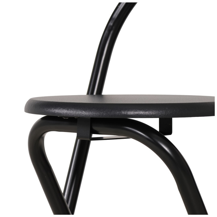Tabouret pliant ZF0108C noir