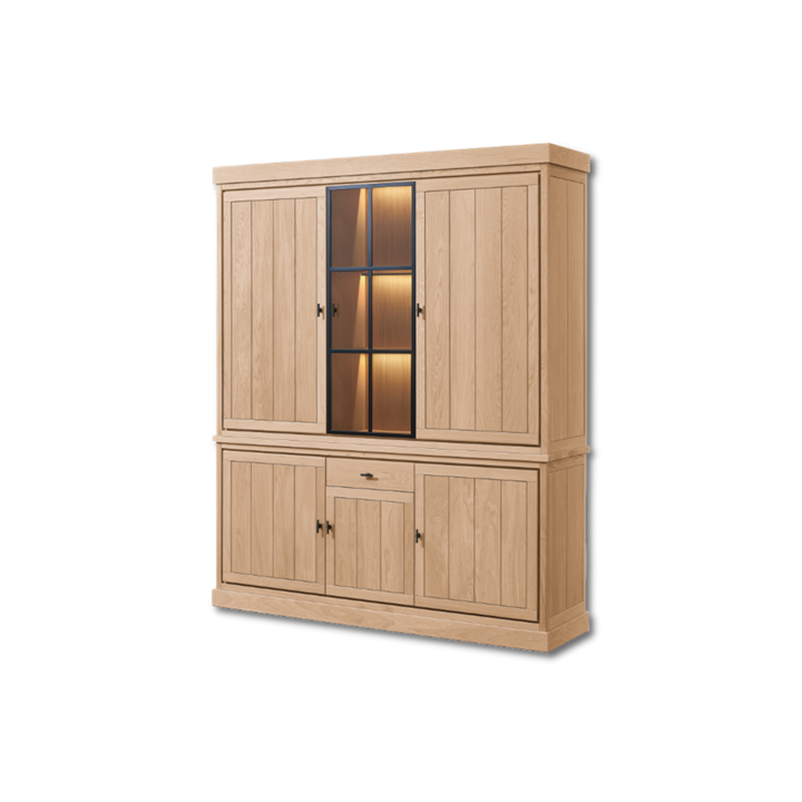 Dressoir + Vaisselier Jura chêne