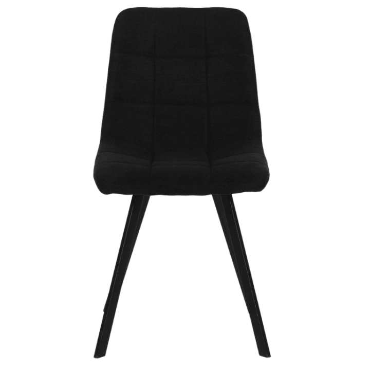 Chaise en tissu noir Stella