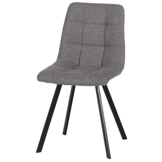 Chaise Stella tissu gris