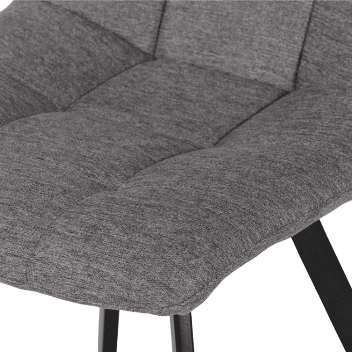 Chaise Stella tissu gris