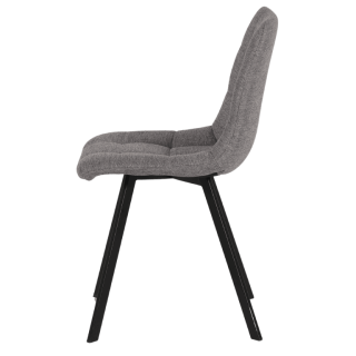 Chaise Stella tissu gris