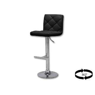 Tabouret de bar Ovied Pu noir 5513-2