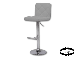 Tabouret de bar Ovied Pu Gris 5513-4