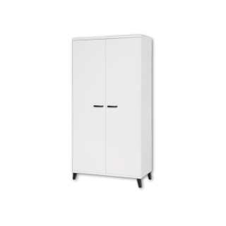 Garderobe 2 portes Evy blanc