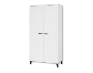 Garderobe 2 portes Evy blanc