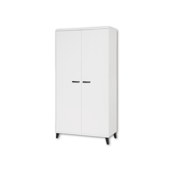 Garderobe 2 portes Evy blanc
