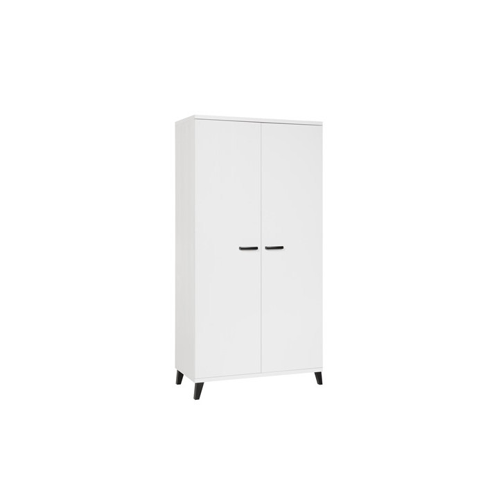 Garderobe 2 portes Evy blanc