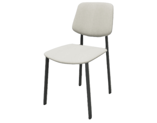 Chaise Lugano blanc