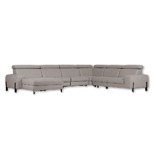 Salon d'angle Dalvik gris clair