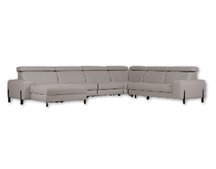 Salon d'angle Dalvik gris clair
