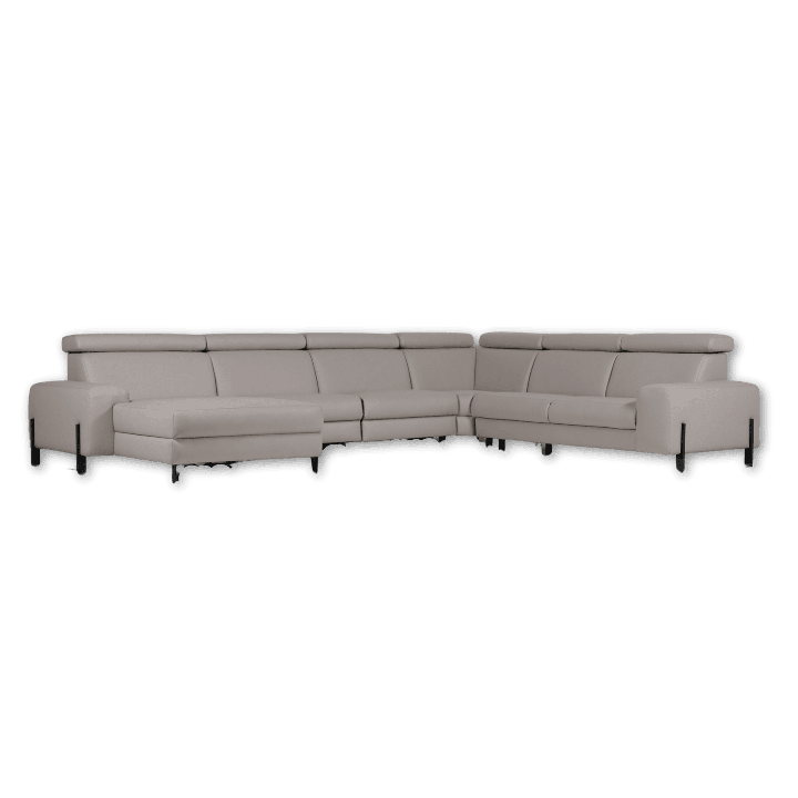 Salon d'angle Dalvik gris clair