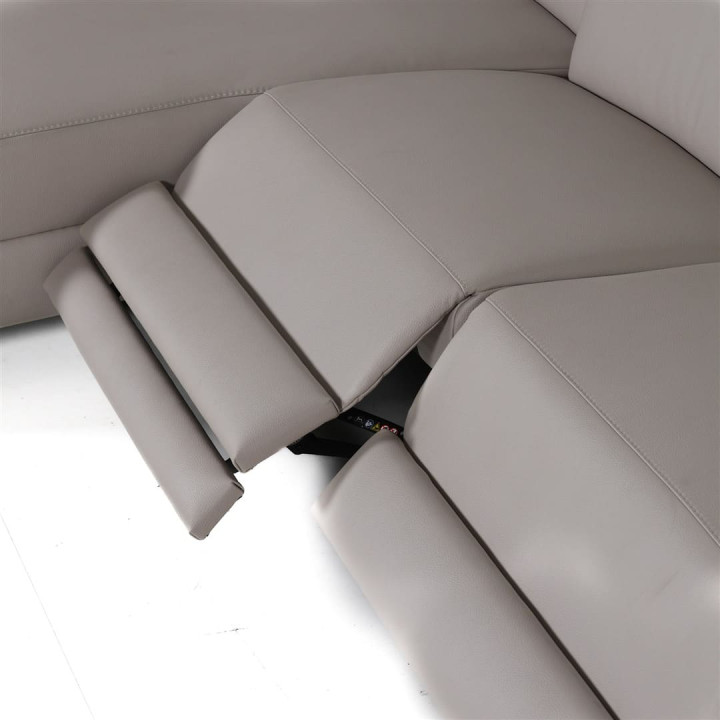 Salon d'angle Dalvik gris clair