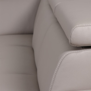 Salon d'angle Dalvik gris clair