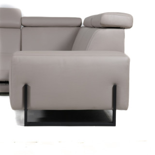 Salon d'angle Dalvik gris clair