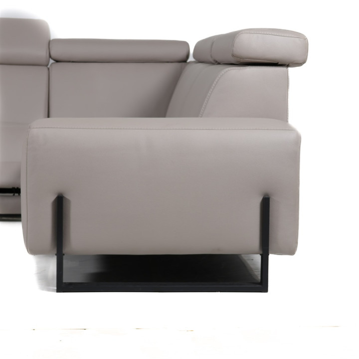 Salon d'angle Dalvik gris clair