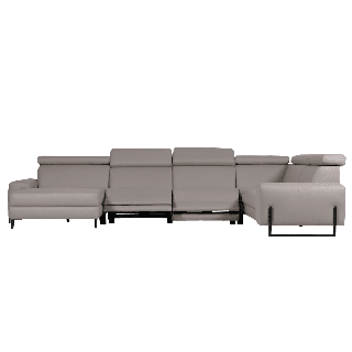 Salon d'angle Dalvik gris clair
