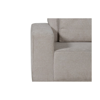 Salon d'angle droit Ezra gris