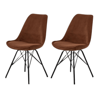 Prix spécial - lot de 2 chaises Eris dining copper wind 100