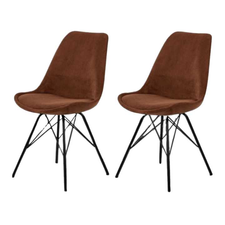 Prix spécial - lot de 2 chaises Eris dining copper wind 100