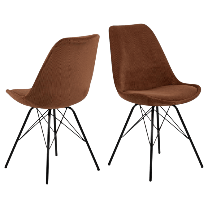 Prix spécial - lot de 2 chaises Eris dining copper wind 100