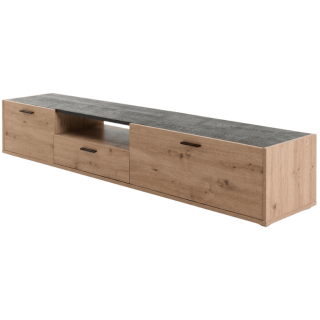 Meuble tv Vitruvia blanc laqué