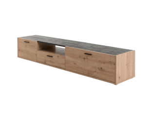 Meuble tv Vitruvia blanc laqué