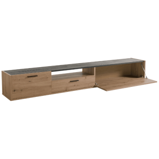 Meuble tv Vitruvia blanc laqué