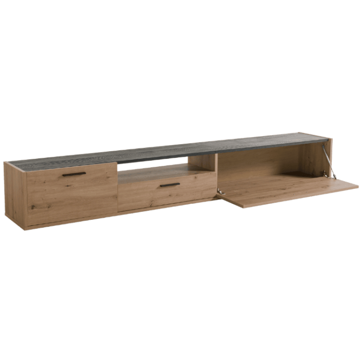 Meuble tv Vitruvia blanc laqué